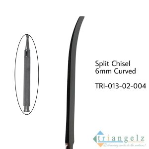 TRI-013-02-004 Split Chisel 6 mm Curved