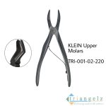 TRI-001-02-220 Extraction Forcep KLEIN upper molars British Pattren