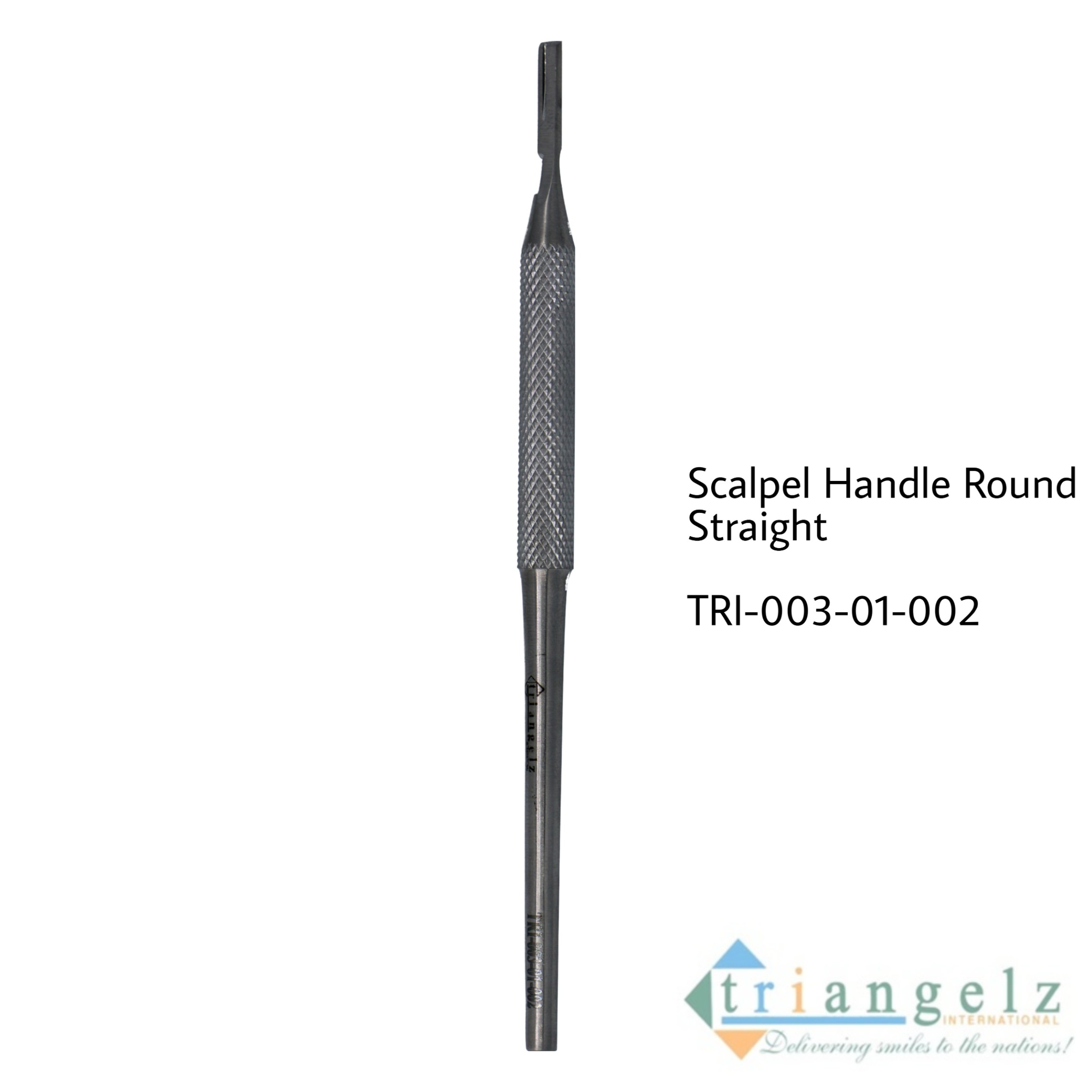 TRI-003-01-002 Scalpel Handle Round Stright