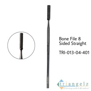 TRI-013-04-401 Bone File 8 Sided Stright