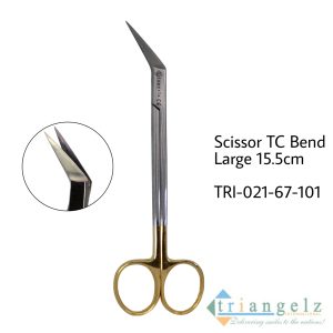 TRI-021-67-101 Scissor TC Bend Large 15.5cm