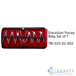 TRI-025-02-002 Extraction Forcep Baby Set of 7