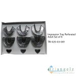 TRI-025-03-001 Impression Tray Perforated Adult Set of 6