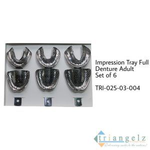 TRI-025-03-004 Impression Tray Full Denture Adult Set of 6