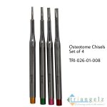 TRI-026-01-008 Osteotome Chisel Set of 4