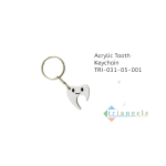 Acrylic Tooth Keychain TRI-031-05-001-Photoroom
