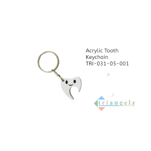 Acrylic Tooth Keychain TRI-031-05-001-Photoroom