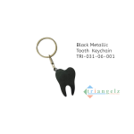 Black Metallic Tooth Keychain TRI-031-06-001-Photoroom