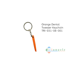 Orange Dental Tweezer Keychain TRI-031-08-001-Photoroom