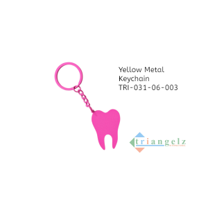 Yellow Metal Keychain TRI-031-06-003-Photoroom