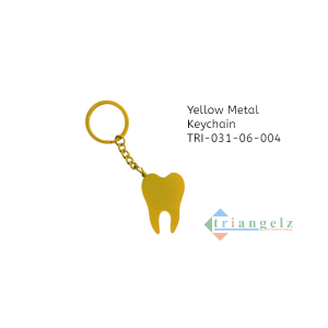Yellow Metal Keychain TRI-031-06-004-Photoroom