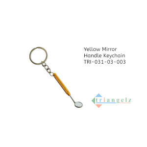 Yellow Mirror Handle Keychain TRI-031-03-003-Photoroom